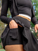 Load image into Gallery viewer, ROTATE TENNIS SKIRT - BLACK