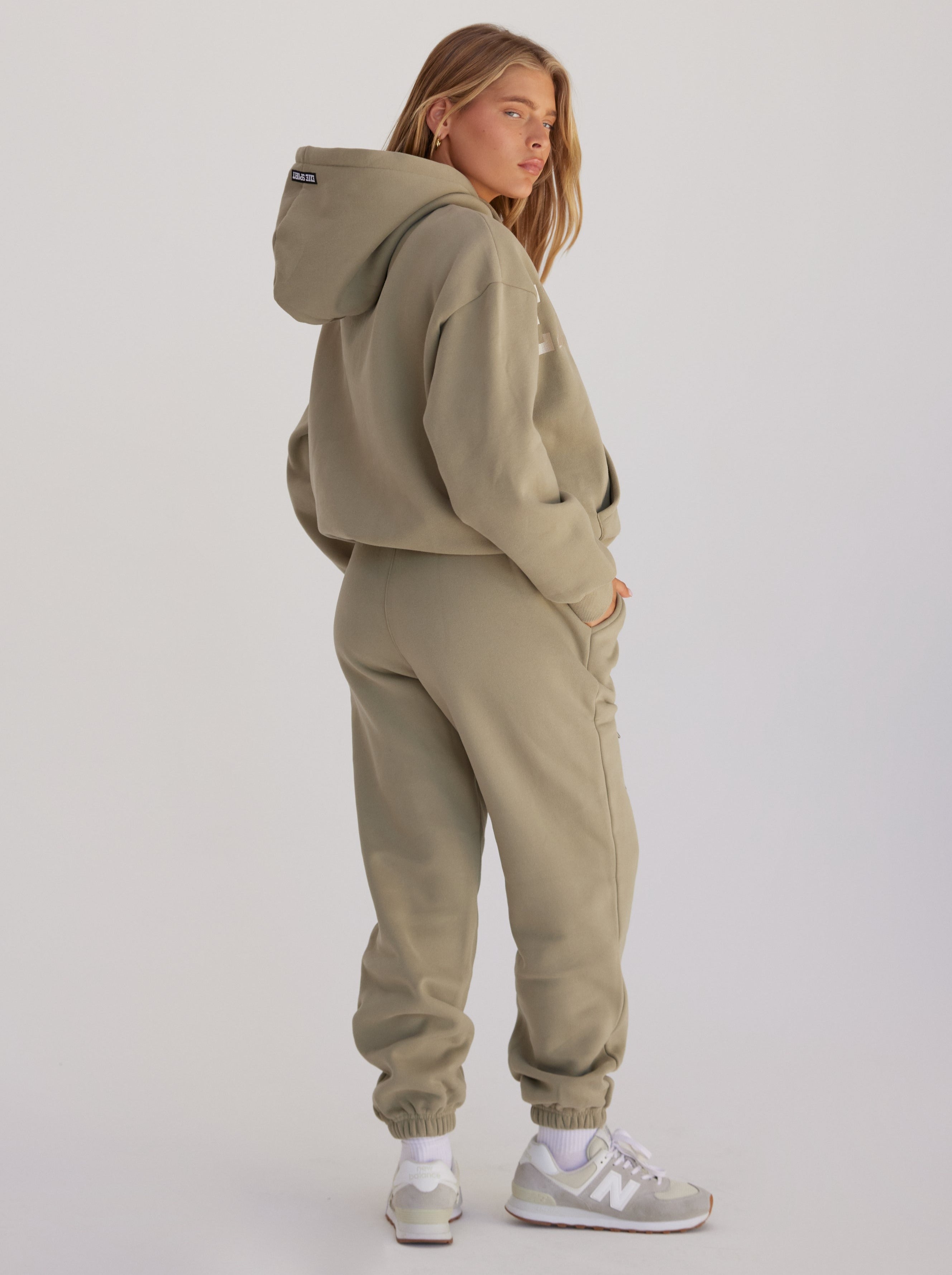 EXIE SPORT TRACK PANT - KHAKI