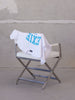 EXIE SPORT OVERSIZED TEE - WHITE/MALIBLUE
