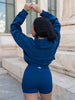 HALF ZIP SWEATER - NAVY