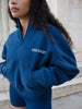 HALF ZIP SWEATER - NAVY
