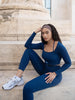 UPLIFT LONG SLEEVE TOP - ROYAL BLUE