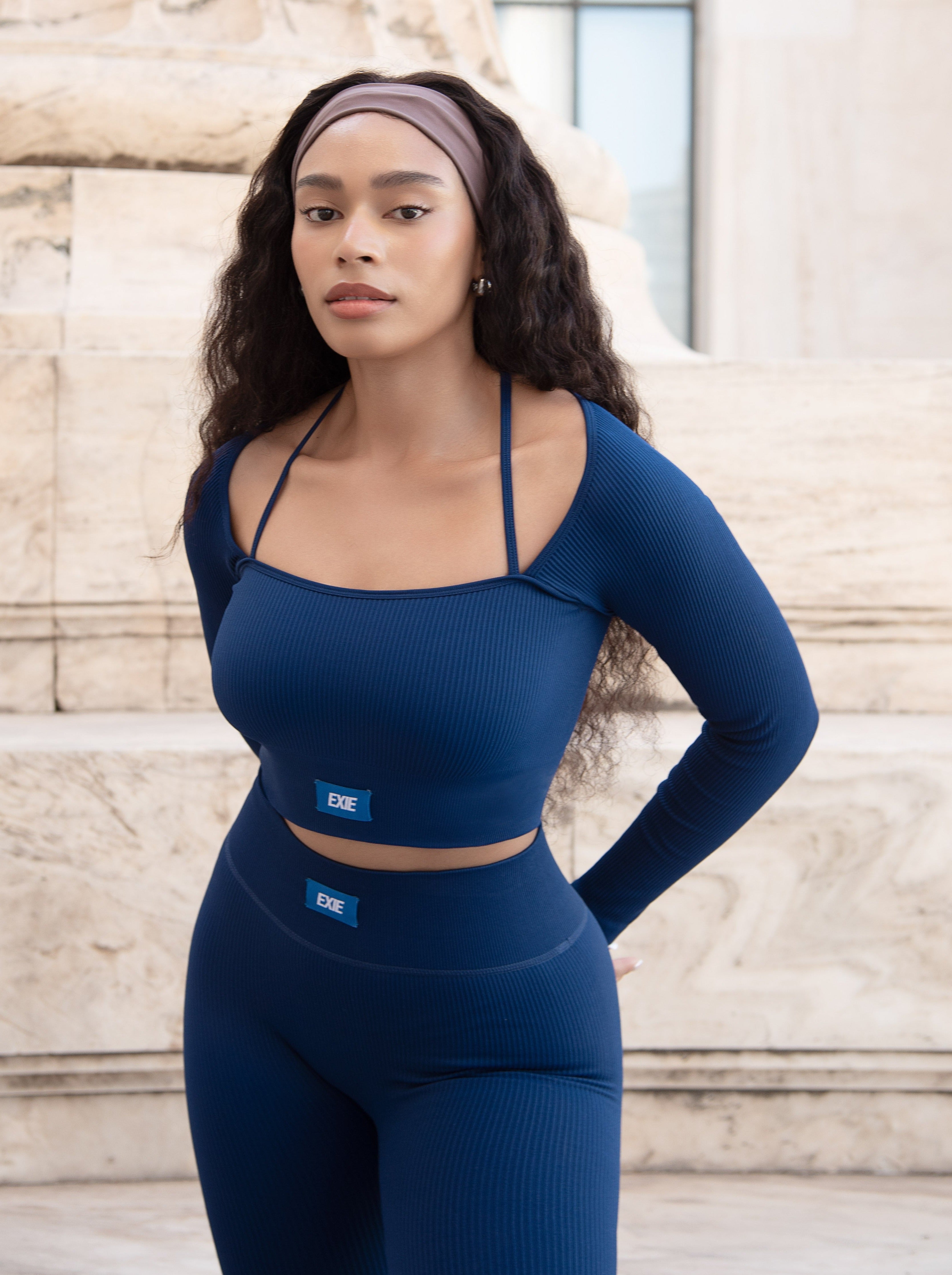 UPLIFT LONG SLEEVE TOP - ROYAL BLUE