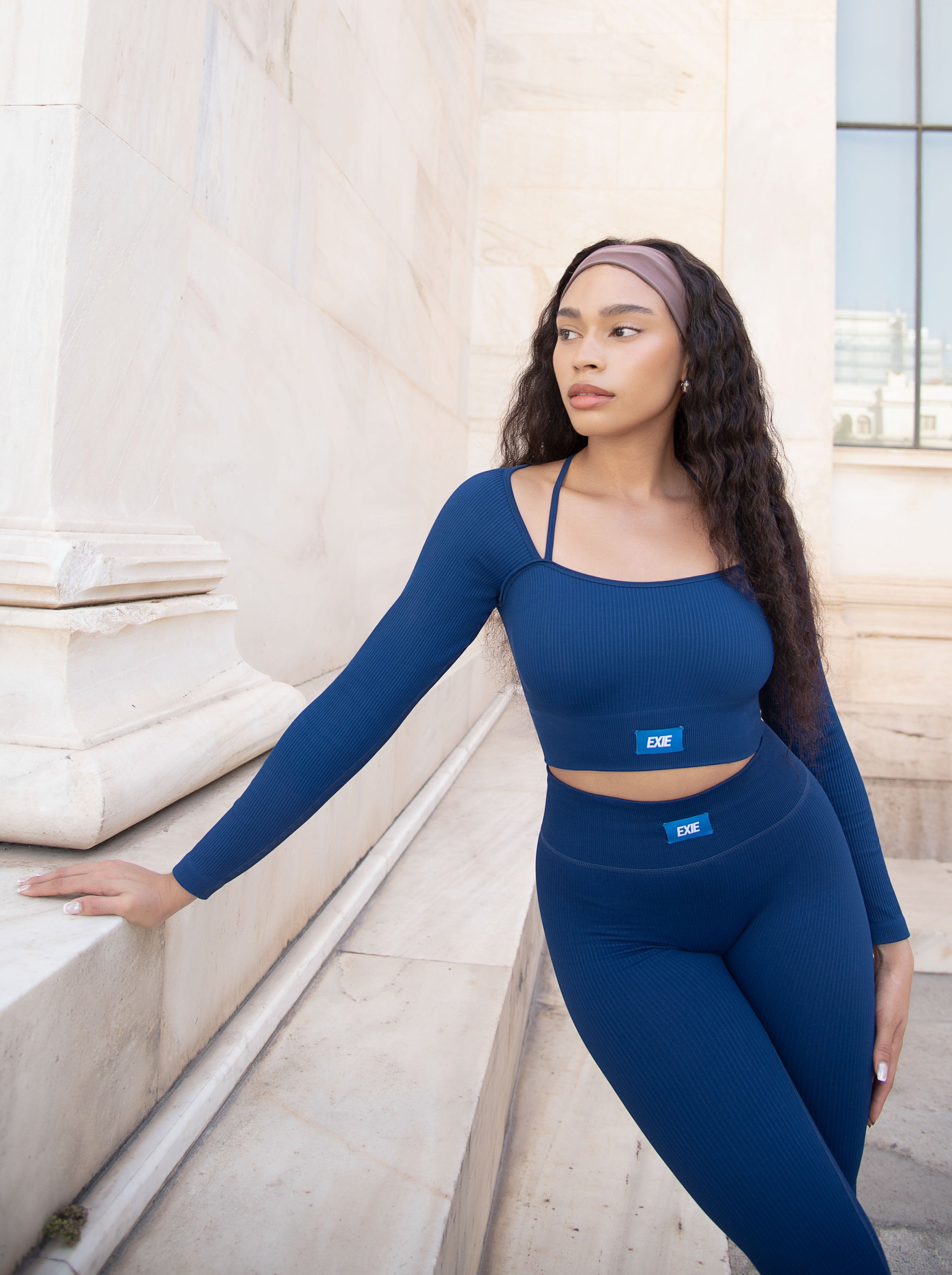 UPLIFT LONG SLEEVE TOP - ROYAL BLUE