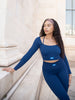 UPLIFT LONG SLEEVE TOP - ROYAL BLUE