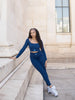 UPLIFT LONG SLEEVE TOP - ROYAL BLUE
