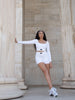 UPLIFT LONG SLEEVE TOP - WHITE
