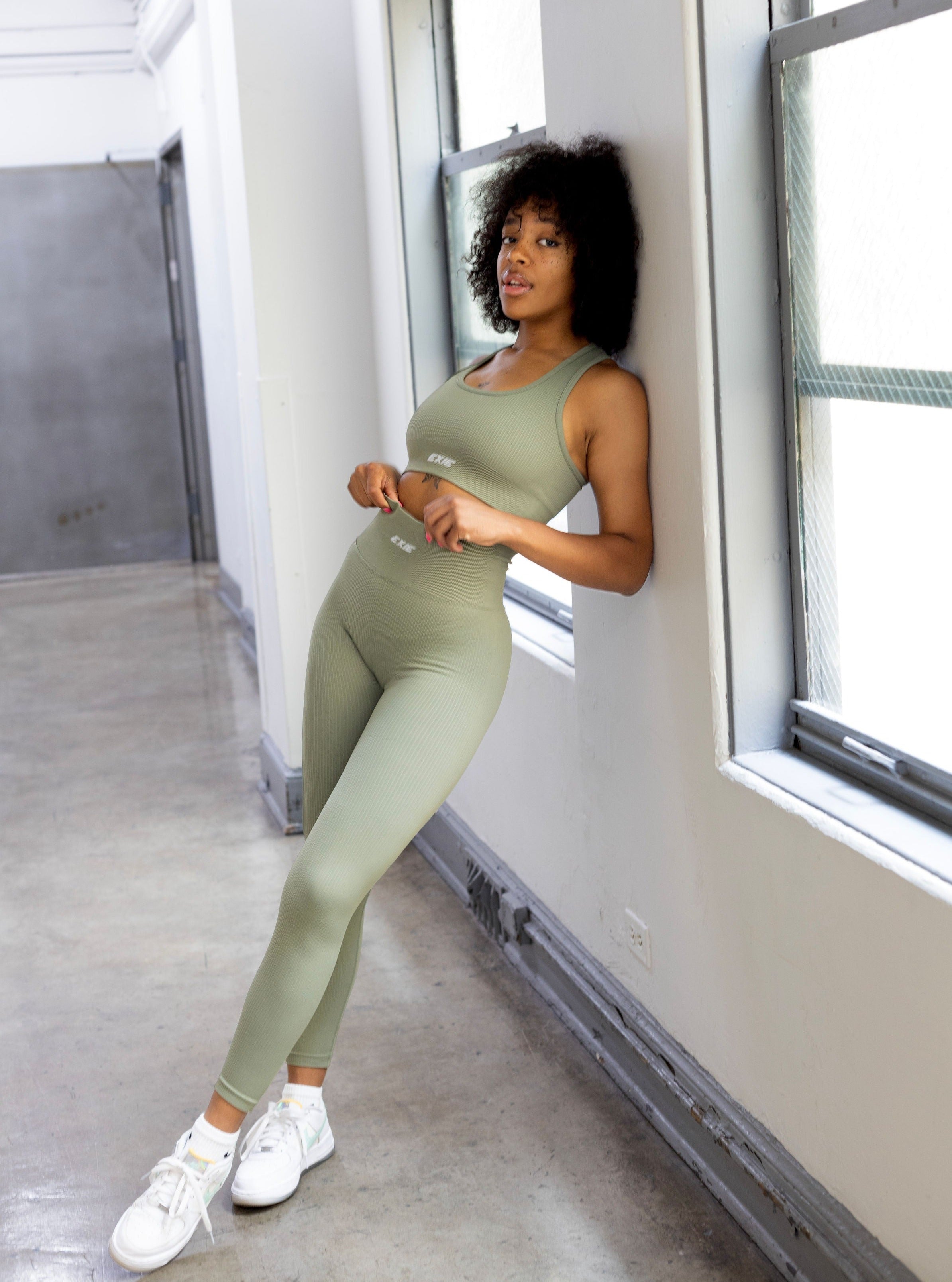 FLEX 2.0 LEGGINGS - KHAKI – EXIE