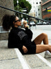 TURTLE NECK SWEATER - BLACK