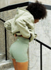COLLEGE HOODIE - KHAKI