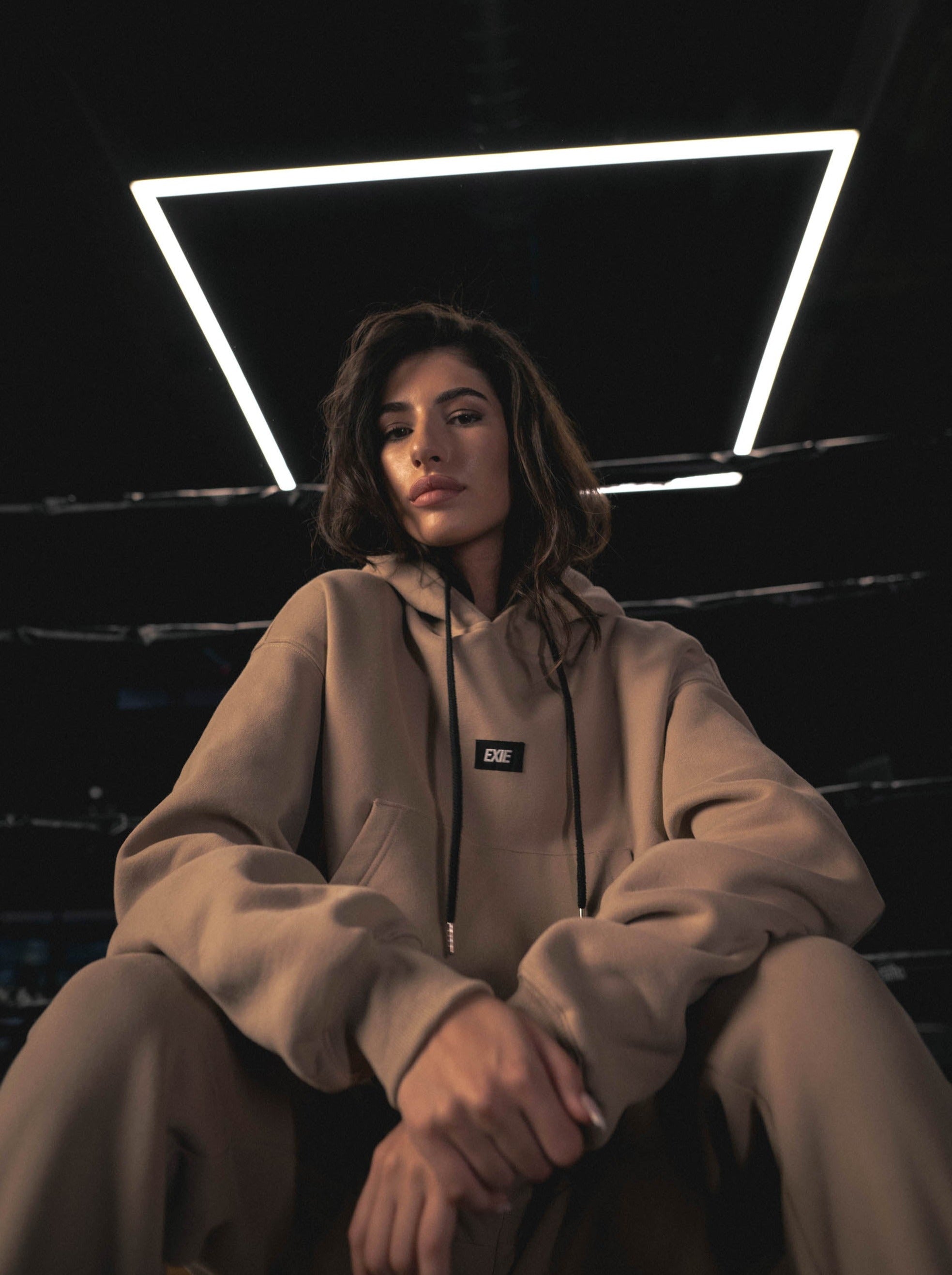 BOX LOGO HOODIE 2.0 - LATTE