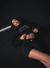 TURTLE NECK SWEATER - BLACK