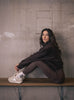 HALF ZIP SWEATER - ESPRESSO