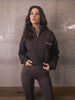 HALF ZIP SWEATER - ESPRESSO